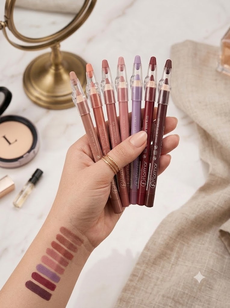 Flormar Jumbo 6-Piece Waterproof Matte Lip Liner Pencil Set