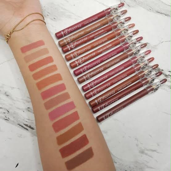 Flormar Jumbo 12-Piece Waterproof Matte Lip Liner Pencil Set
