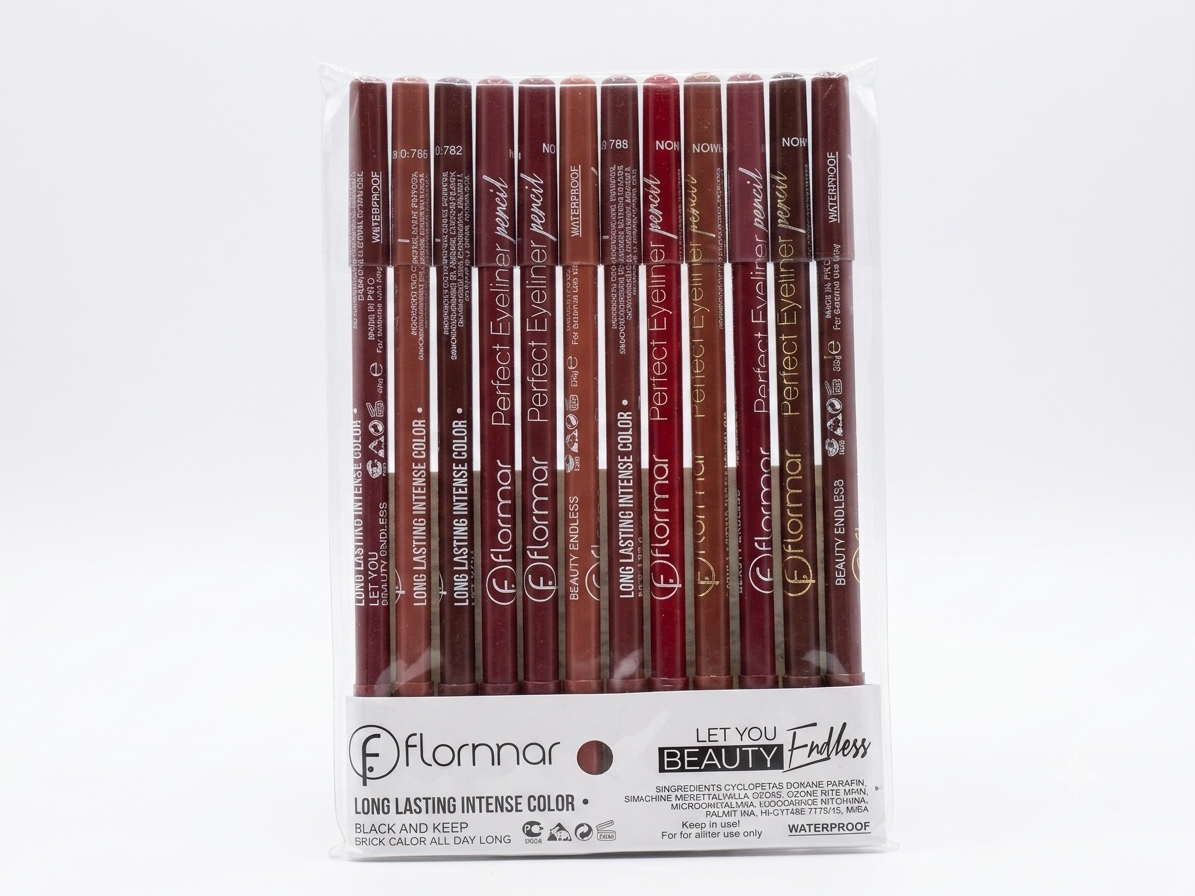 ⁠Flormar Perfect Lip Liner Pencil - Pack of 12 (Waterproof & Long Lasting)⁠