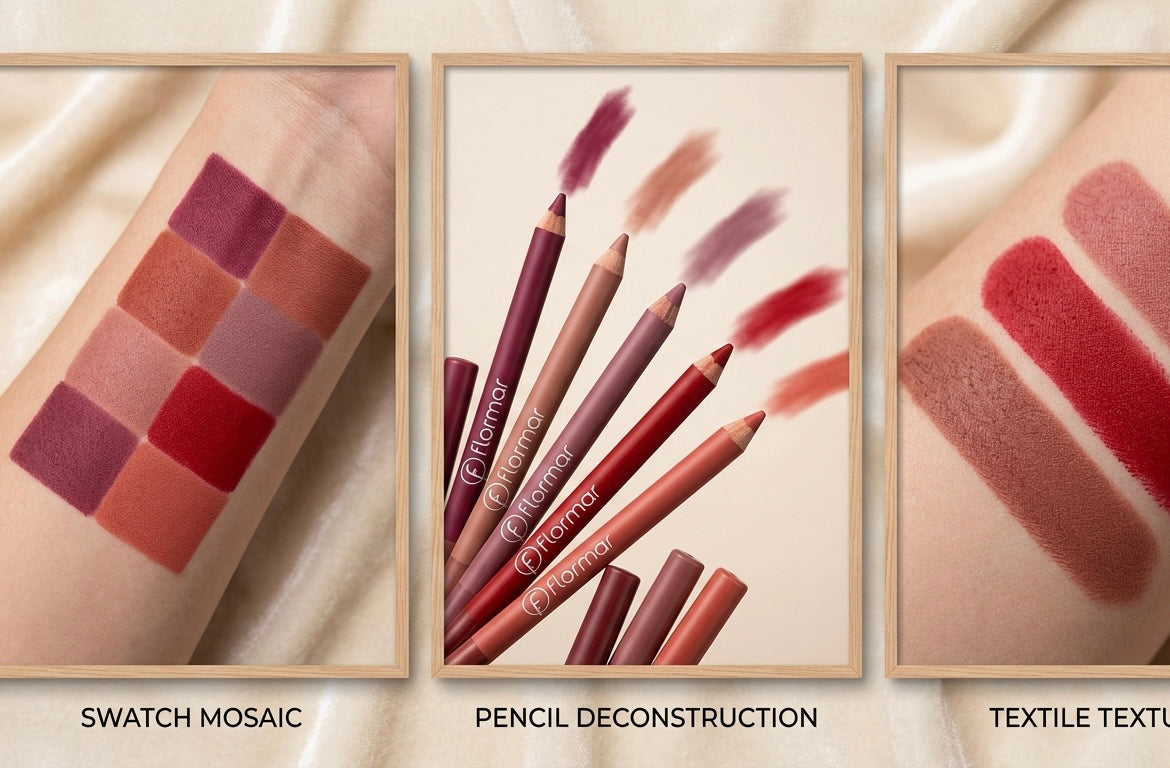 ⁠Flormar Perfect Lip Liner Pencil - Pack of 12 (Waterproof & Long Lasting)⁠